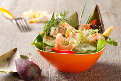 Salade de gambas au sumac