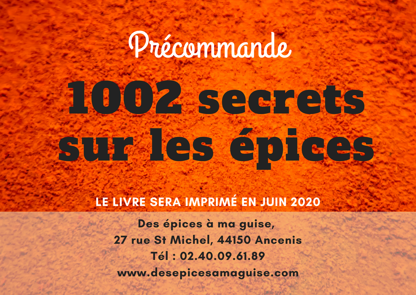 Pré commande livre
